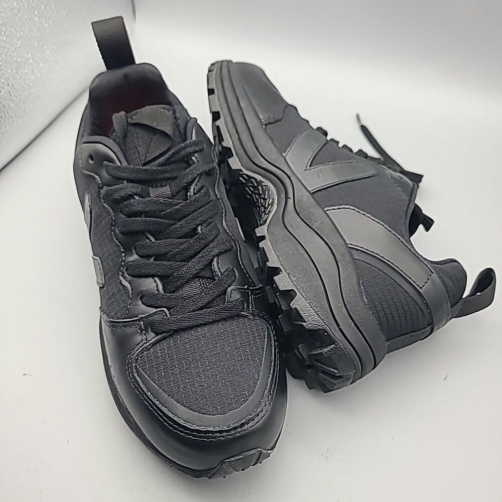 VEJA VENTURI RIPSTOP WOMEN'S SNEAKERS BLACK/ BLACK SIZE 9 US/ 40 EU New - Picture 3 of 11